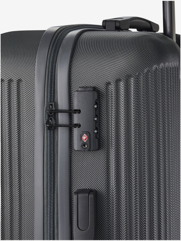 Travelite Komplet treh temno sivih potovalnih kovčkov Travelite Bali S,M,L