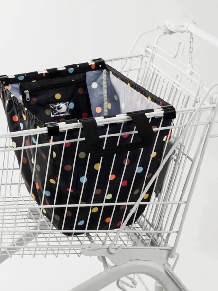Reisenthel Črna nakupovalna torba Reisenthel Easyshoppingbag s črnimi pikami