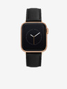 Anne Klein Črni usnjeni trak za Apple Watch Anne Klein