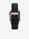 Anne Klein Črni usnjeni trak za Apple Watch Anne Klein