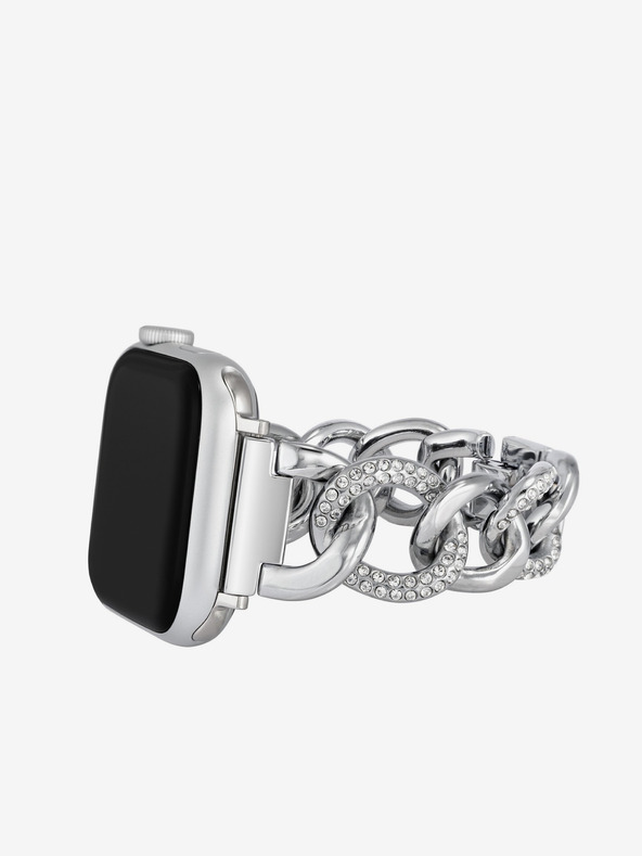 Anne Klein Trak za Apple Watch 38/40/41 mm v srebrni barvi Anne Klein