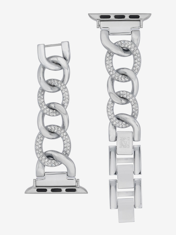 Anne Klein Trak za Apple Watch 42/44/45/ultra 49 mm v srebrni barvi Anne Klein