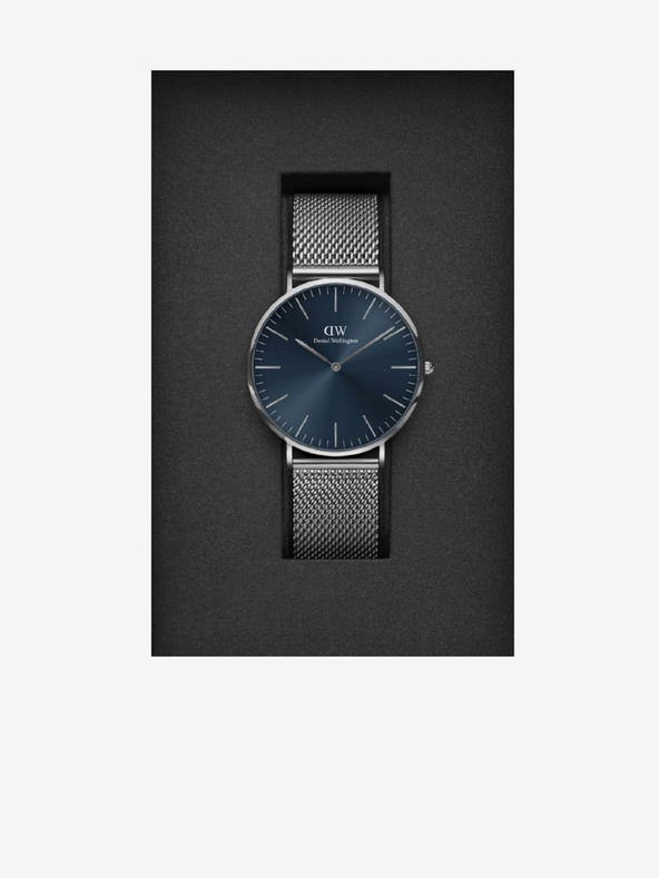 Daniel Wellington Moška ura v srebrni barvi Daniel Wellington ura CLASSIC