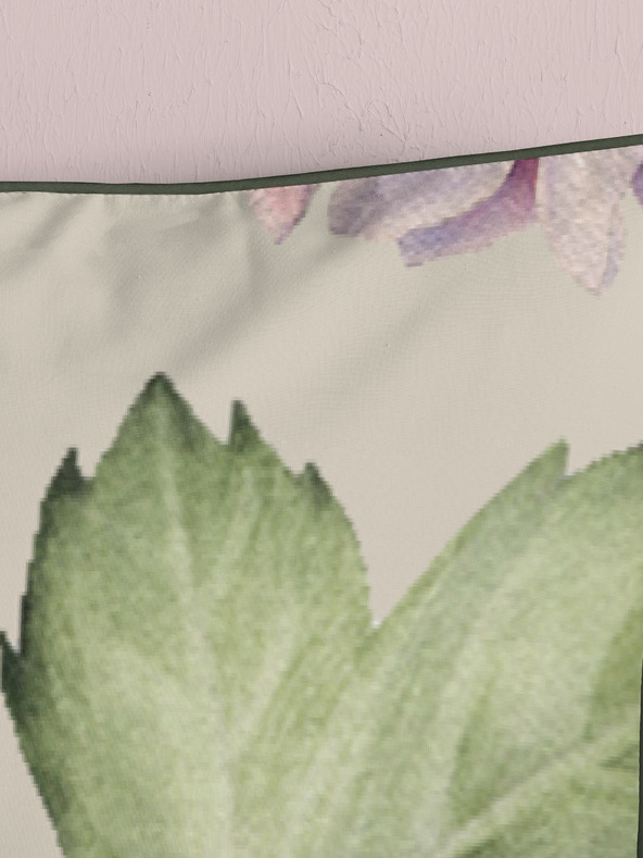 Descanso Vzorčasto dvostransko posteljno perilo Descanso Fiori v bež barvi 140 x 200 cm