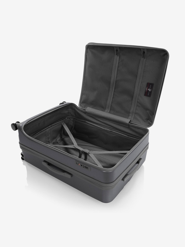 Heys Temno siva Heys EZ Fashion L potovalni kovček iz oglja