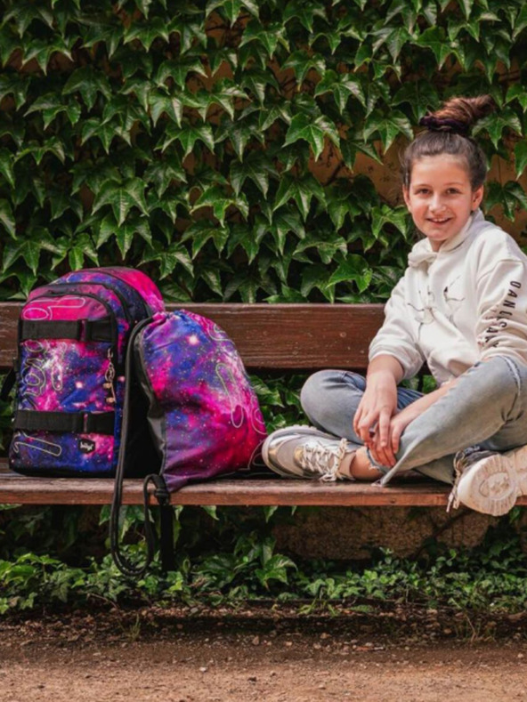 BAAGL  Vijolična torba skate galaxy Baagl