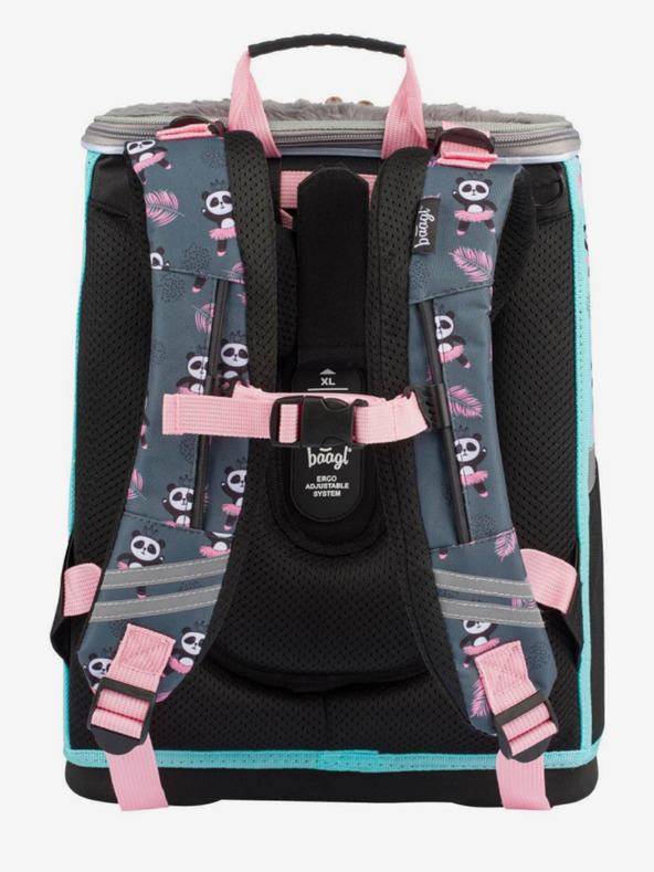 BAAGL  Siva 3 kompleti zippy panda: aktovka, svinčnik, torba Baagl