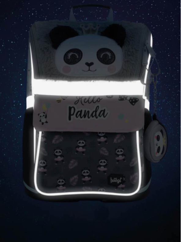 BAAGL  Siva 3 kompleti zippy panda: aktovka, svinčnik, torba Baagl