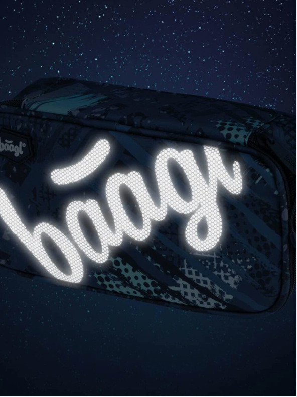 BAAGL  Modra 3 kompleti skate struktura: nahrbtnik, peresnica, torba Baagl