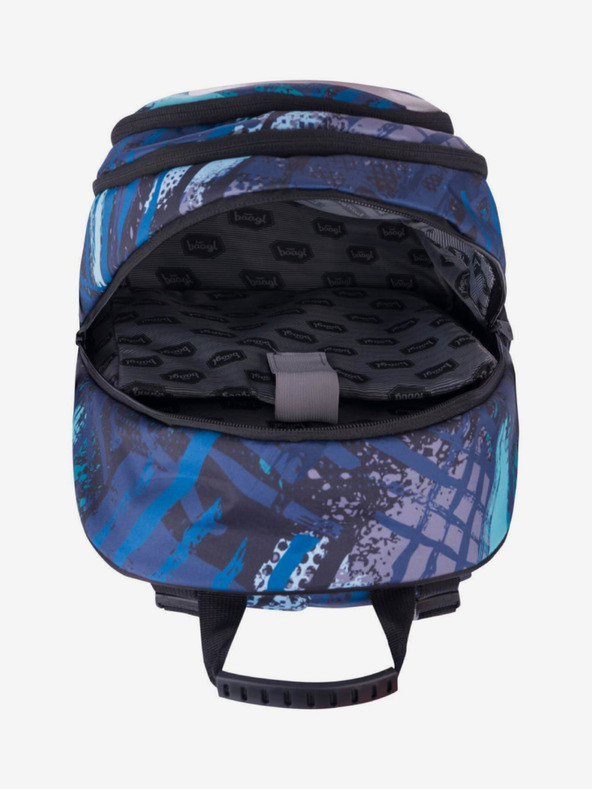 BAAGL  Modra 3 kompleti skate struktura: nahrbtnik, peresnica, torba Baagl