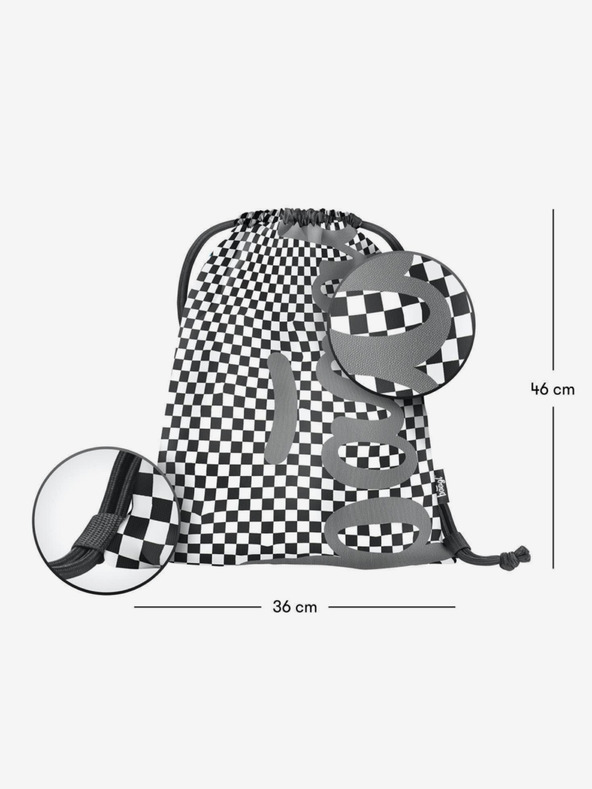 BAAGL  Črna skate ska torba - vzorec Baagl