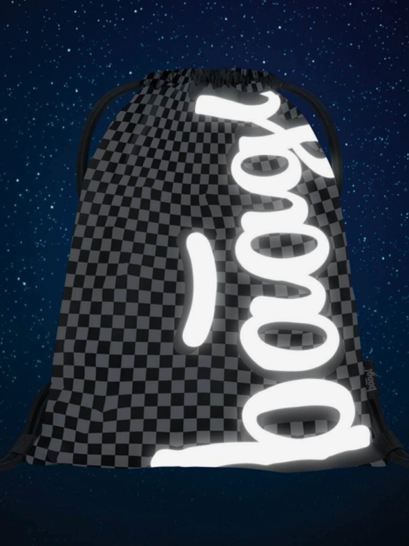 BAAGL  Črna skate ska torba - vzorec Baagl