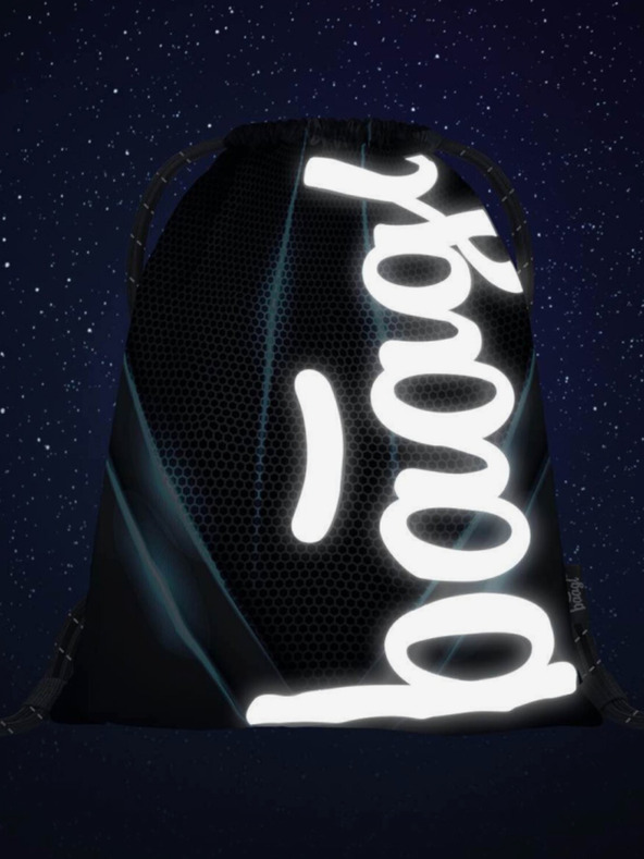 BAAGL  Črna torba skate bluelight Baagl