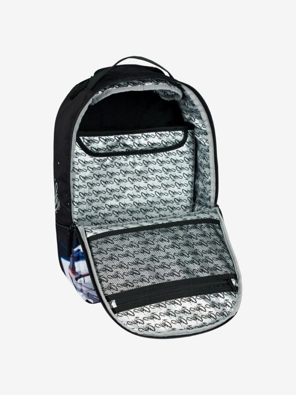 BAAGL  Črn nahrbtnik Baagl eARTh - Cosmonaut by Caer8th