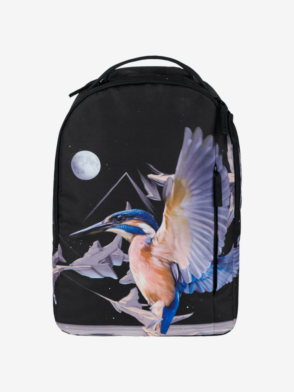 BAAGL  Črn nahrbtnik Baagl eARTh - Kingfisher by Caer8th