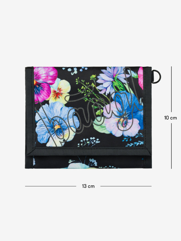 BAAGL  Črna denarnica Baagl Flowers