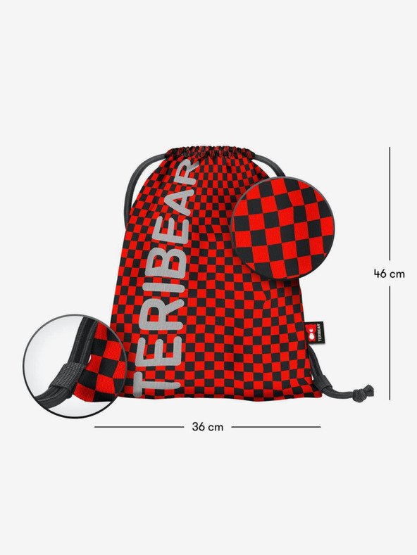 BAAGL  Črni šolski komplet Skate nahrbtnik, svinčnik in torba Baagl Teribear