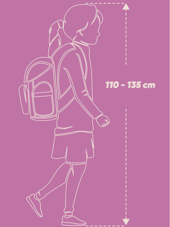 BAAGL  Vijolični šolski komplet Ergo - aktovka, peresnica, torba Baagl Horse