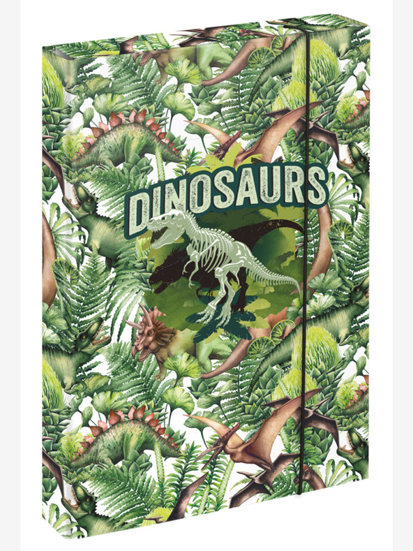 BAAGL  Zelena šolska platnica za zvezek A4 Baagl Jumbo Dinosaur