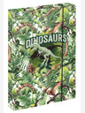 BAAGL  Zelena šolska platnica za zvezek A4 Baagl Jumbo Dinosaur