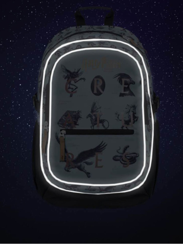 BAAGL  Modri šolski nahrbtnik Baagl Core Harry Potter Fantastične zveri