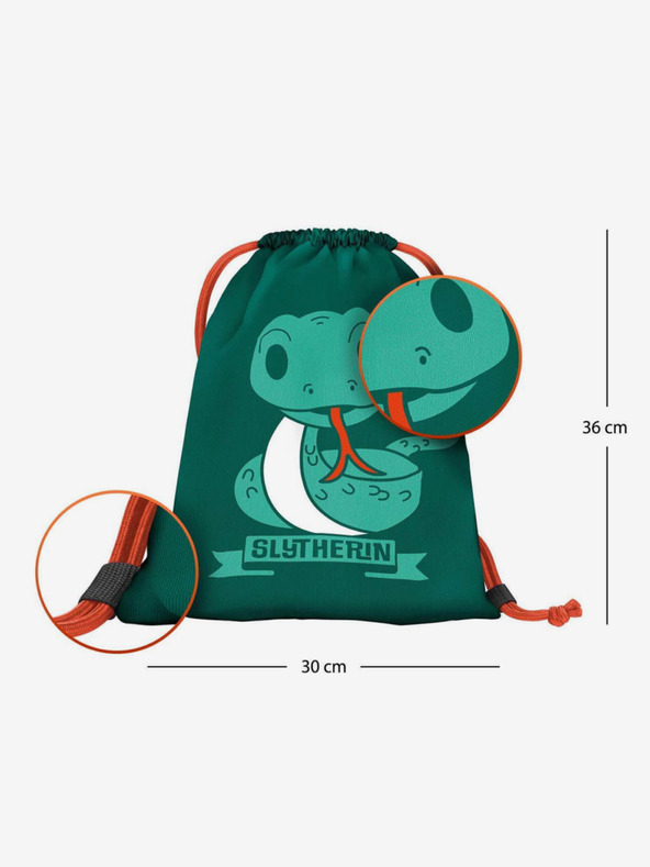 BAAGL  Zelena predšolska torba Baagl Harry Potter Slytherin