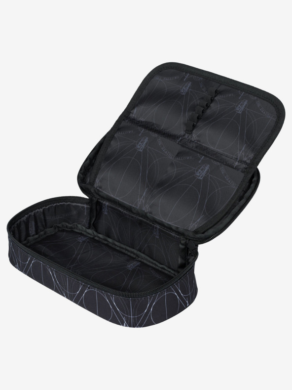 BAAGL  Črni šolski komplet - nahrbtnik, etui, torba Baagl Skate Harry Potter Svetinje smrti