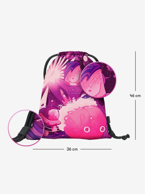 BAAGL  Roza torba Baagl eARTh - Ufo by Mára Čmára