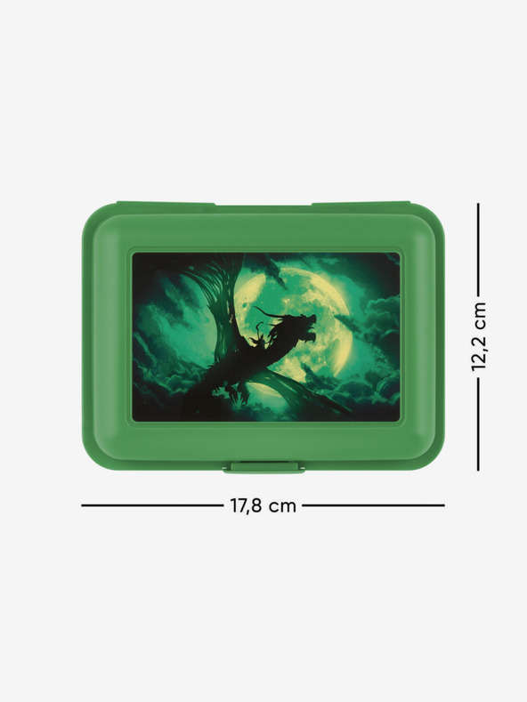 BAAGL  Zelena škatla za malico Baagl Dragon