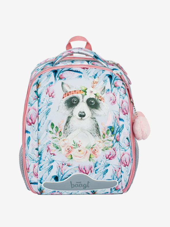 BAAGL  Bela šolska torba Baagl Shelly Raccoon