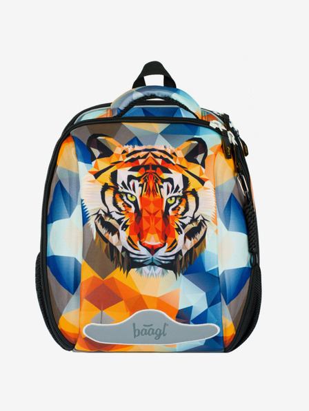 BAAGL  Oranžni Baagl Shelly Tiger šolski kovček