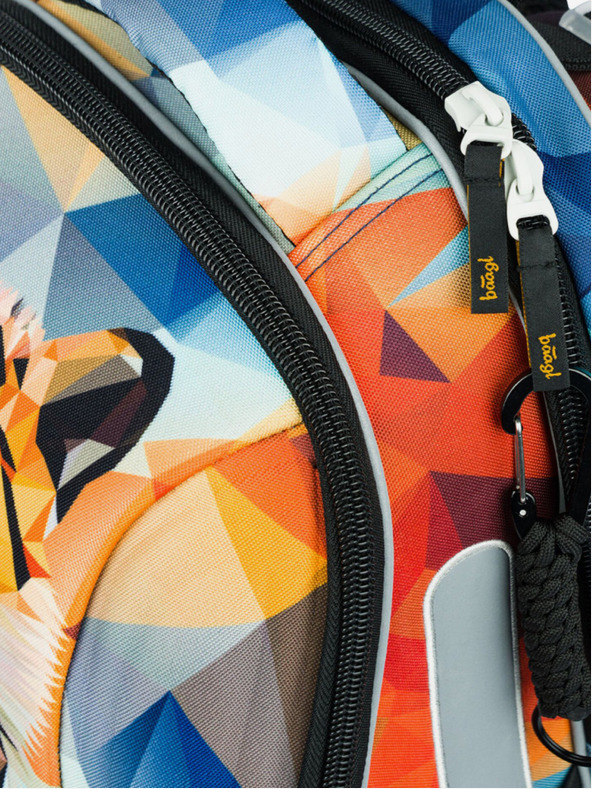 BAAGL  Oranžni Baagl Shelly Tiger šolski kovček