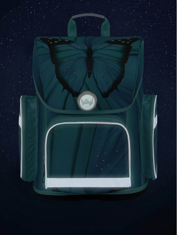 BAAGL  Modra šolska torba Ergo Baagl Butterfly