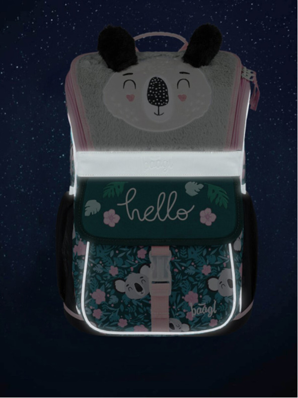 BAAGL  Zelena šolska torba Zippy Baagl Baby Koala