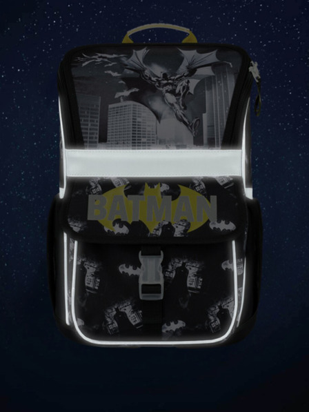 BAAGL  Črna šolska torba Zippy Baagl Batman Darky City