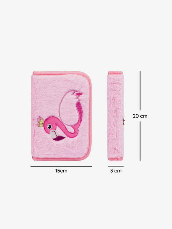 BAAGL  Roza šolski peresnik enonadstropni Baagl Flamingo