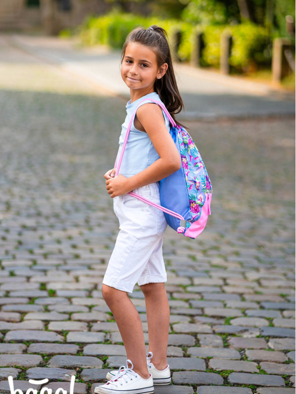 BAAGL  Vijolična torba z žepom Baagl Hummingbird