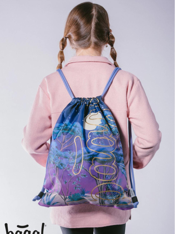 BAAGL  Vijolična torba Baagl Skate Night