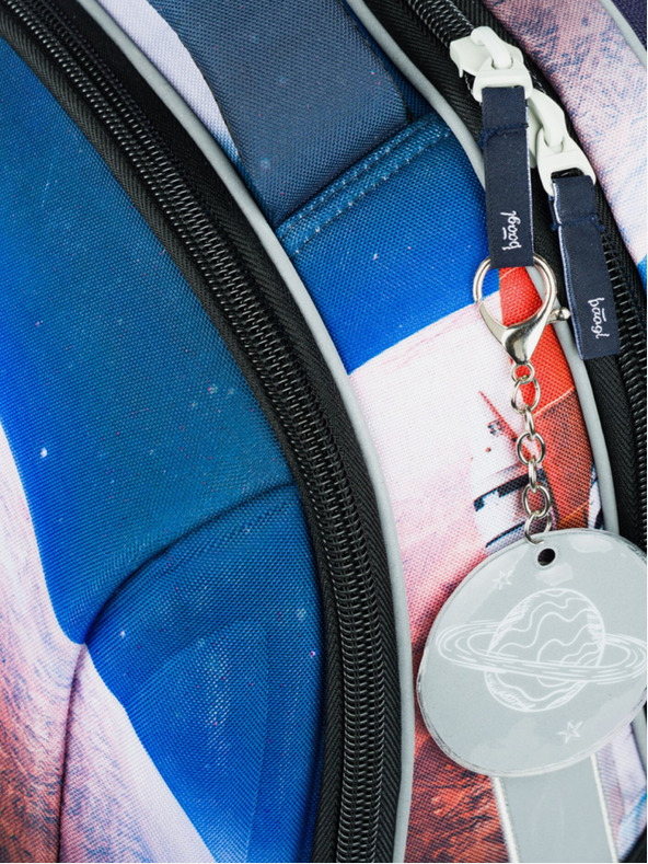 BAAGL  Modri šolski komplet - aktovka, peresnica, torba Baagl Shelly Space Shuttle