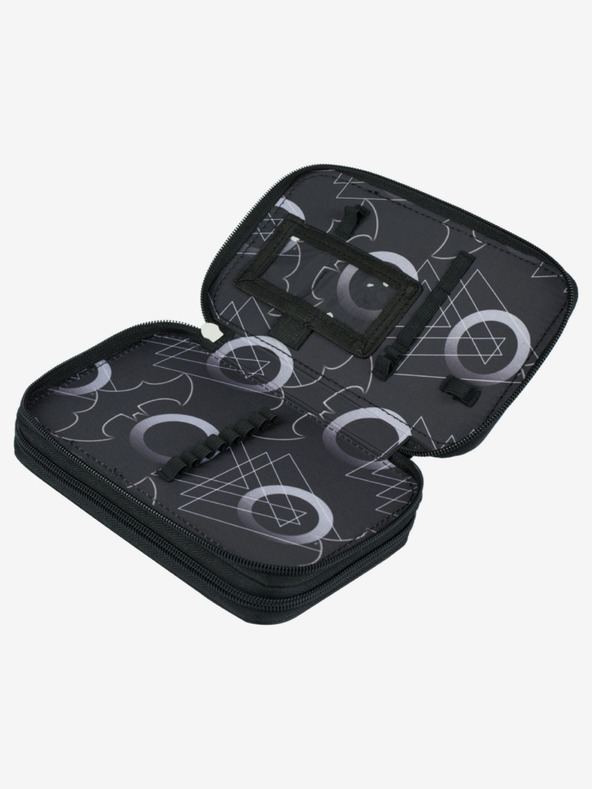 BAAGL  Črni šolski komplet - aktovka, peresnica, torba Baagl Shelly Batman Dark City