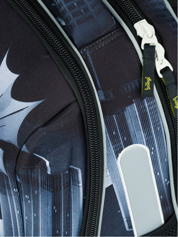 BAAGL  Črni šolski komplet - aktovka, peresnica, torba Baagl Shelly Batman Dark City