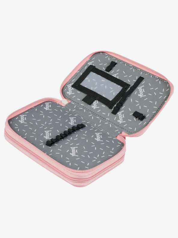 BAAGL  Bel šolski komplet - aktovka, peresnica, torba Baagl Shelly Raccoon