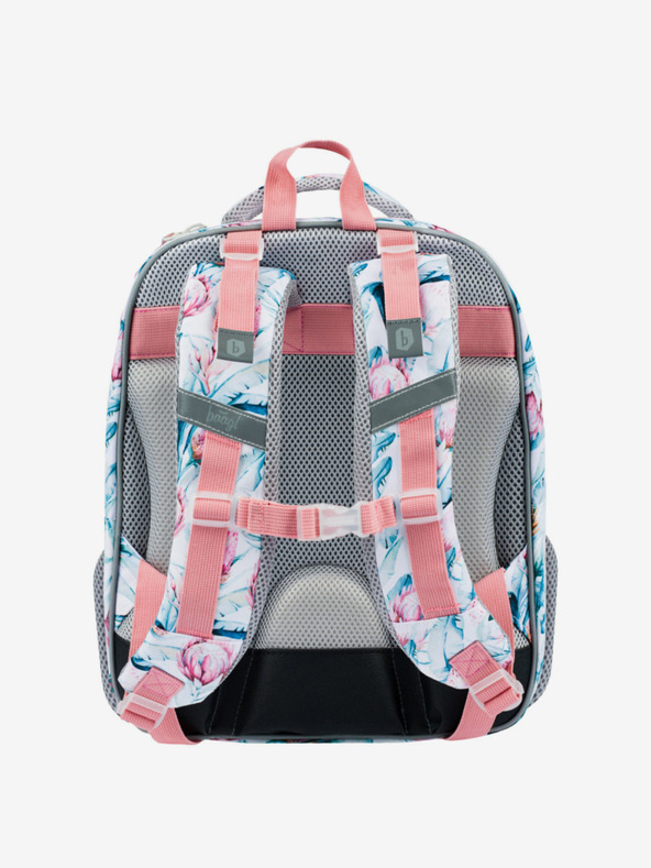 BAAGL  Bel šolski komplet - aktovka, peresnica, torba Baagl Shelly Raccoon