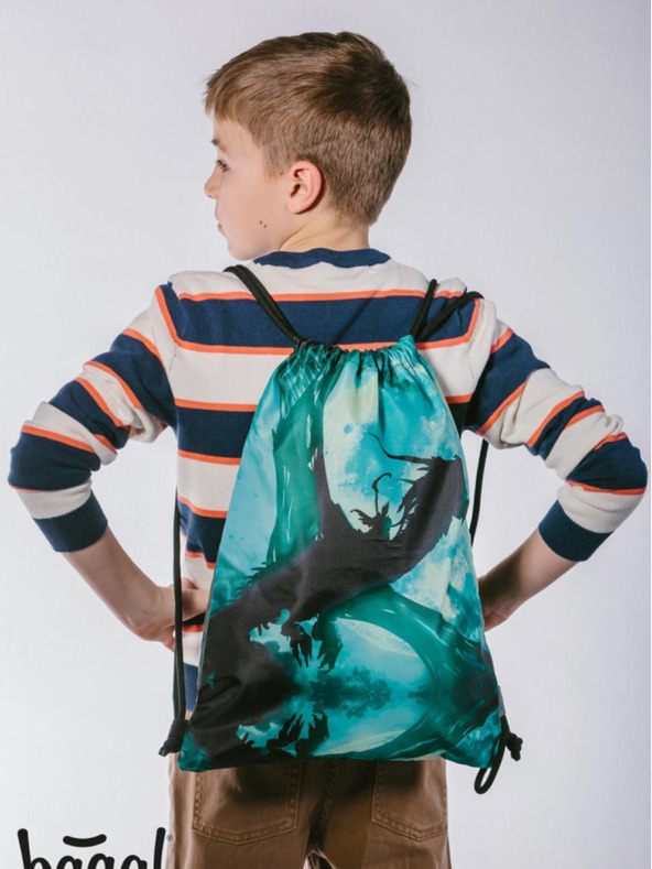 BAAGL  Zeleni šolski komplet Ergo - aktovka, peresnica, torba Baagl Zmajček