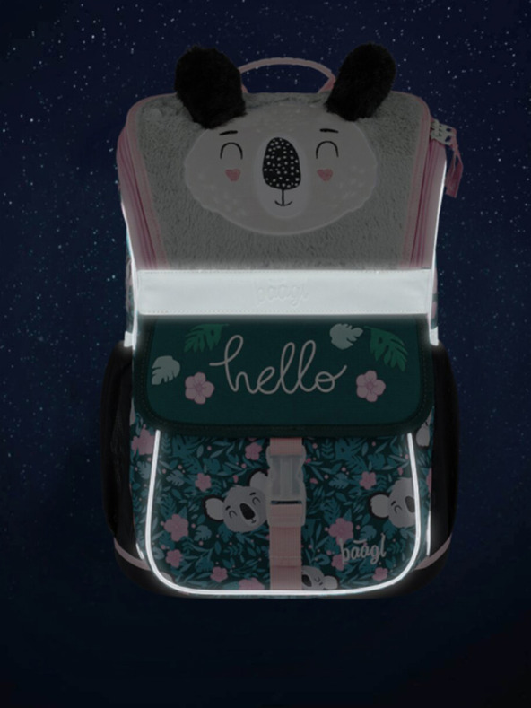 BAAGL  Zeleni šolski komplet Zippy - aktovka, peresnica, torba Baagl Baby Koala