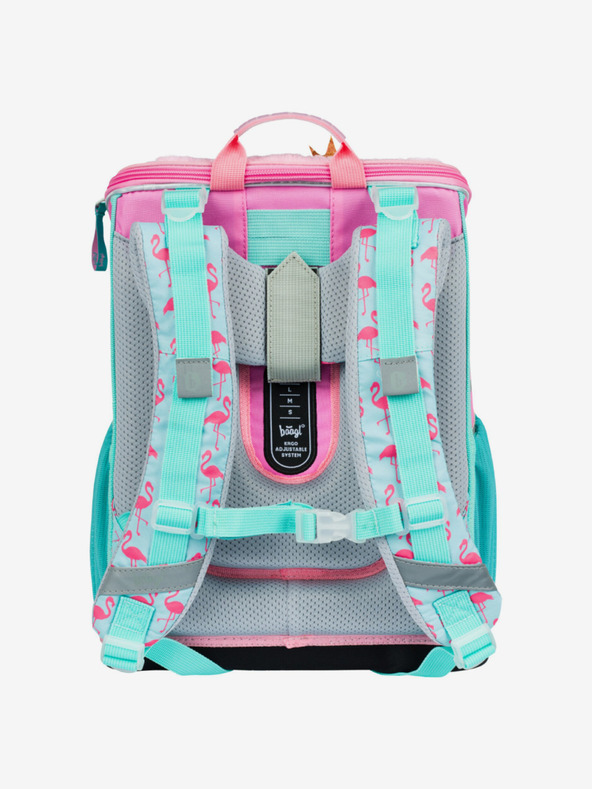 BAAGL  Rožnata šolska oprema Zippy - aktovka, peresnica, torba Baagl Flamingo