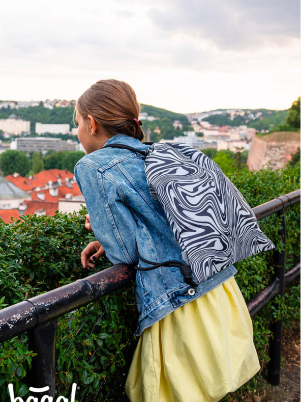 BAAGL  Črn šolski komplet - nahrbtnik, peresnica, torba Baagl Core Mixture