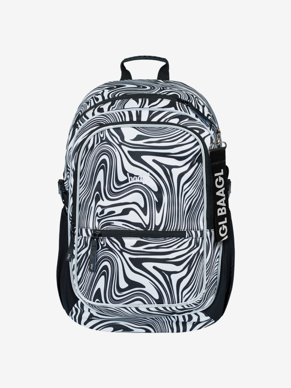 BAAGL  Črn šolski komplet - nahrbtnik, peresnica, torba Baagl Core Mixture