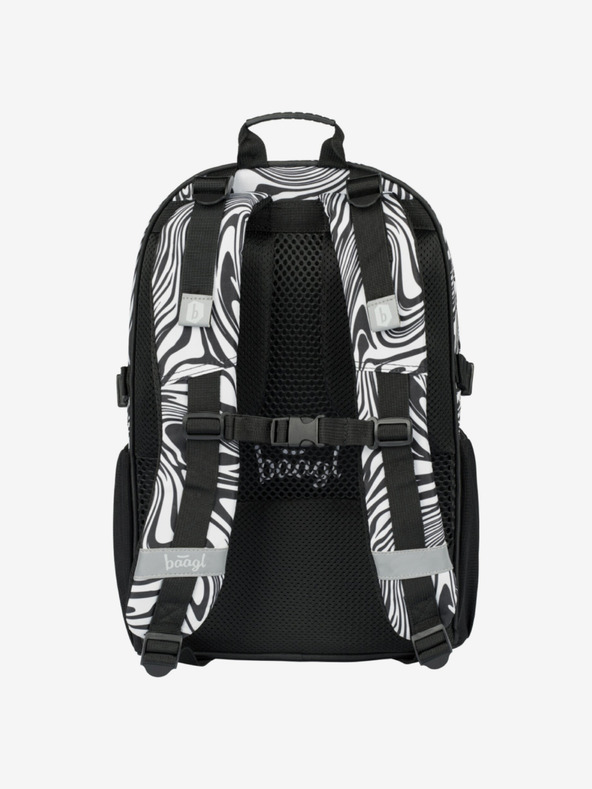 BAAGL  Črn šolski komplet - nahrbtnik, peresnica, torba Baagl Core Mixture