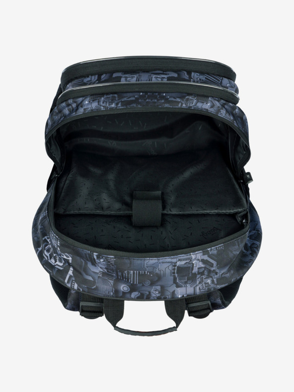 BAAGL  Sivi šolski komplet - nahrbtnik, peresnica, torba Baagl Core Technic